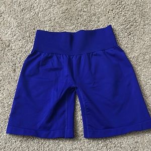 NVGTN size small cobalt solid seamless shorts.